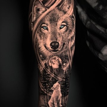 tatuaj lup