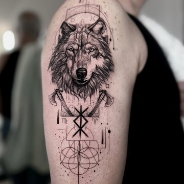 tatuaj lup
