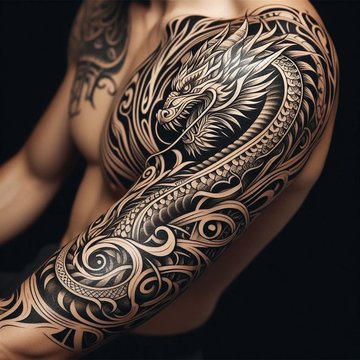tatuaje cu dragoni