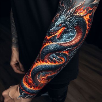 tatuaje cu dragoni