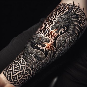 tatuaje cu dragoni