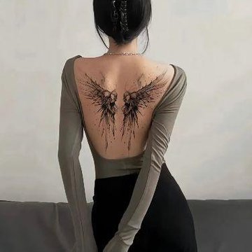 tatuaj cu aripi de înger