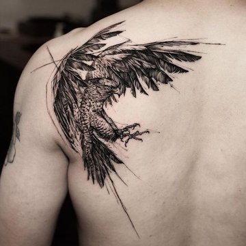 tatuaj cu vultur
