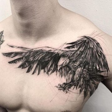 tatuaj cu vultur