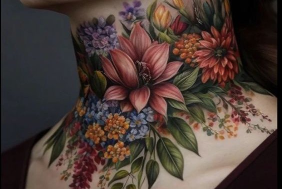 tatuaj pe gât