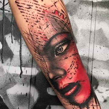 tatuaj trash polka