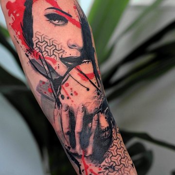 tatuaj trash polka