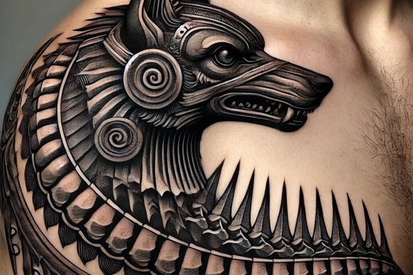lupul dacic tatuaj