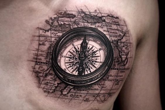 tatuaj busolă