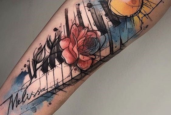 tatuaje muzicale