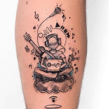 tatuaje muzicale