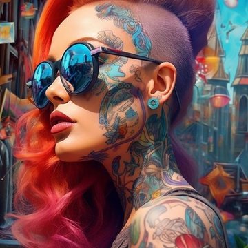 tatuaje faciale