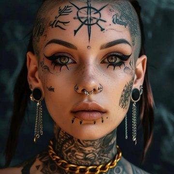 tatuaje faciale