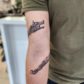 lupul dacic tatuaj
