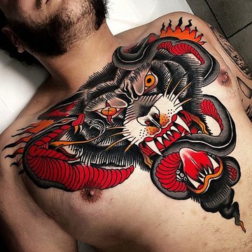 lupul dacic tatuaj