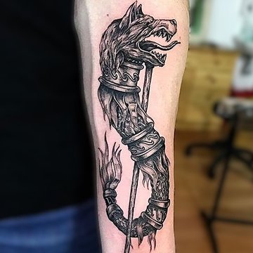 lupul dacic tatuaj