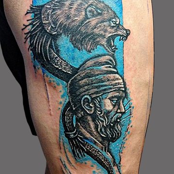 lupul dacic tatuaj